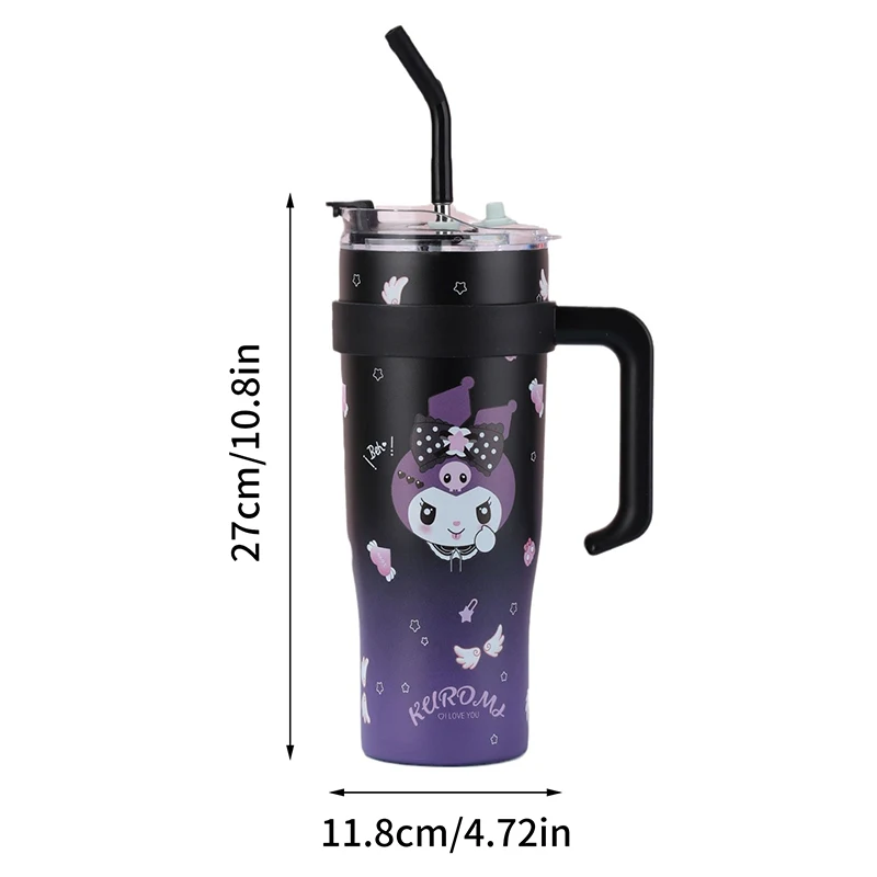 1200 мл Sanrio Hello Kitty Kuromi My Melody Ice Cup мультяшный домашний автомобиль портативный