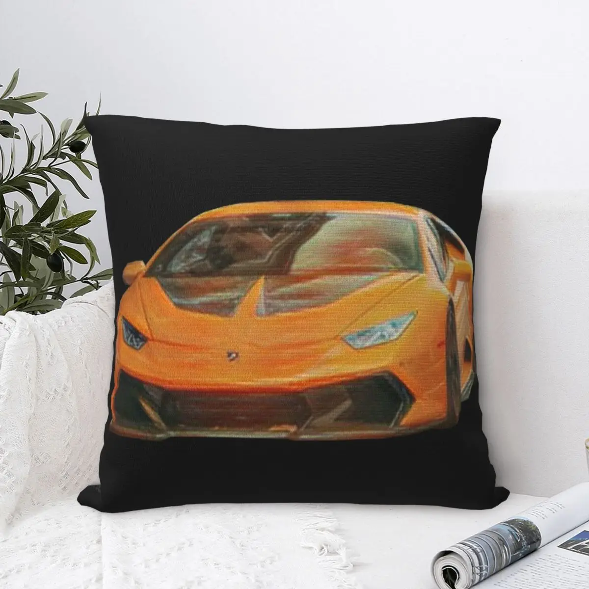 Квадратная наволочка Lamborghini Huracan