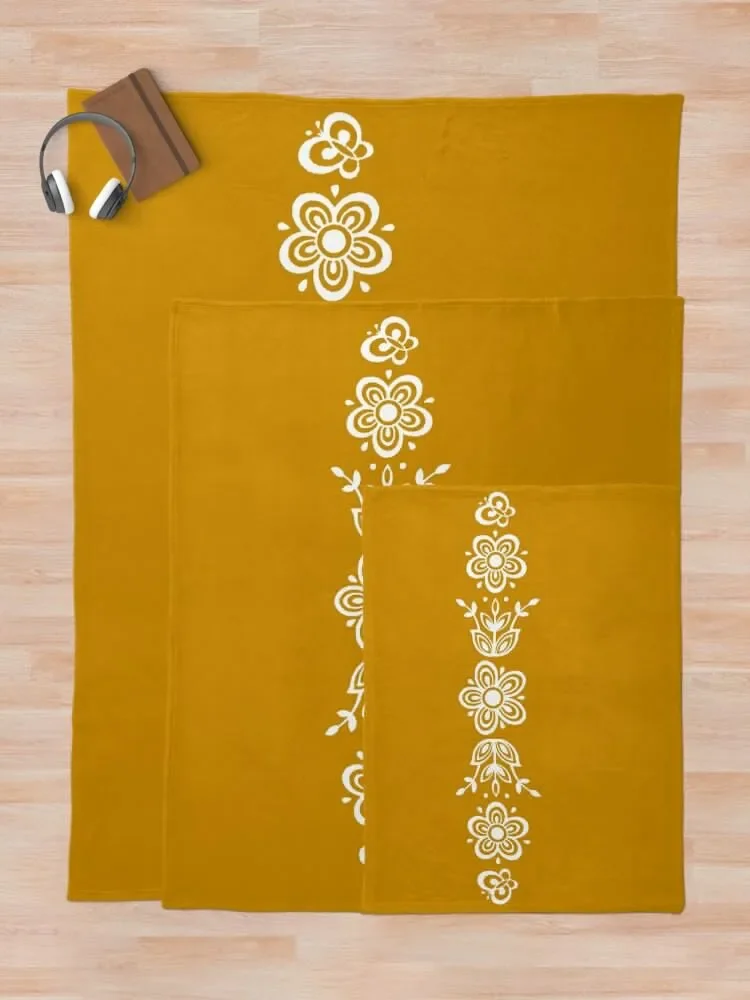 Винтажное покрывало с изображением бабочки из пирекса золотого и белого цвета