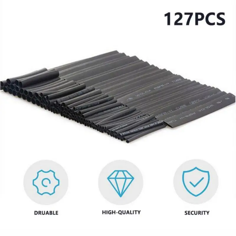 

127Pcs Heat Shrink Wrapping Kit Termoretractil Car Shrinking Tubing Assorted Wire Wrap Sleeve Cable Insulation Sleeving