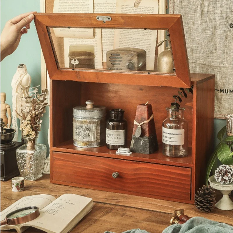 Настольный Ретро ящик для хранения комод косметическая стойка