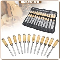 12pcs high quality knife woodworking tools violin maker tool cutter knives luthier guitar chisel high quality steel accessory