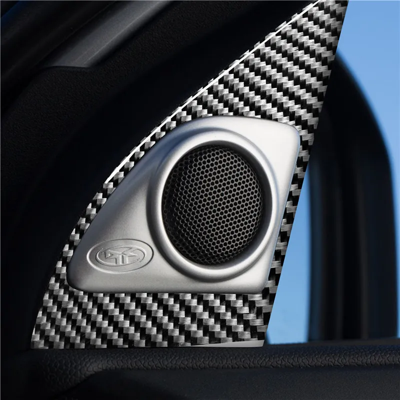 Черные наклейки из углеродного волокна для салона автомобиля декоративные