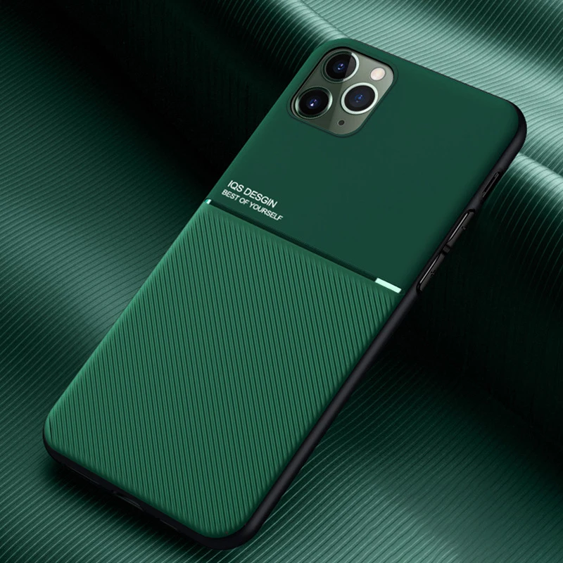

Magnetic Case for iPhone 13 12 11 Pro Max SE 2020 X XR XS Max 8 7 6 S Plus Case Car Magnet Business Style Men Basic Slim Cover