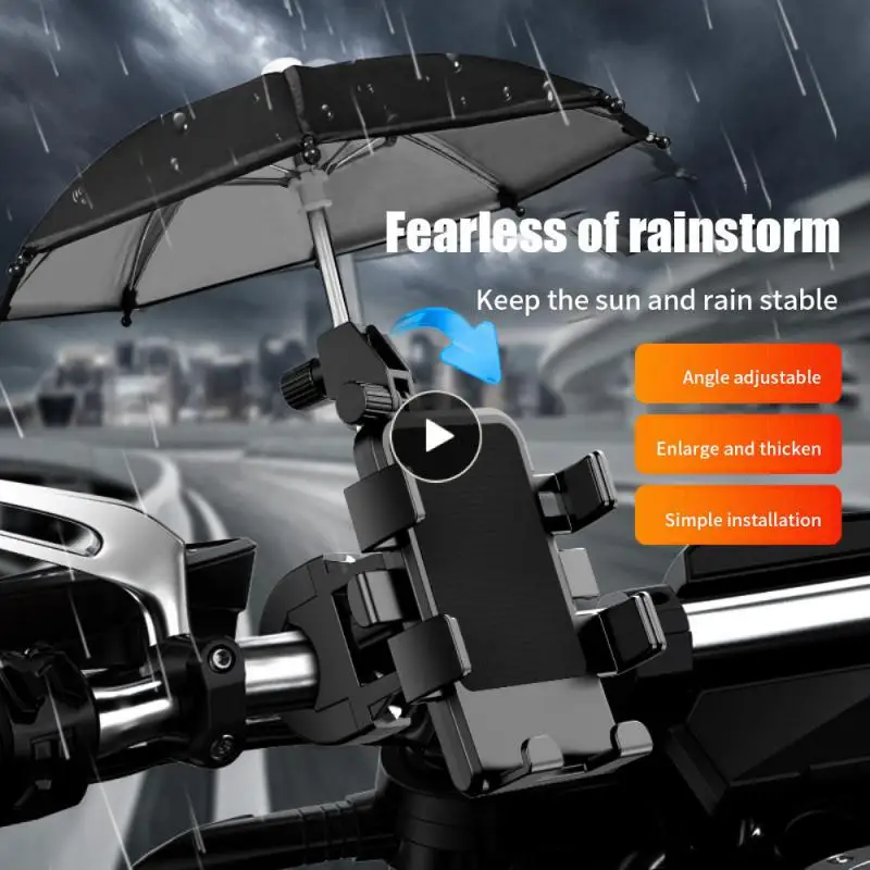 

Тень от дождя, новый кронштейн для электрического транспортного средства, портативный маленький зонт, держатель для мотоцикла, прочный креативный Abs Pc