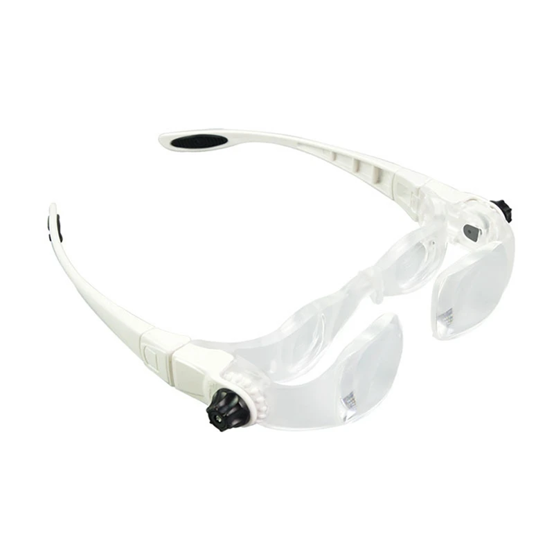 

3.8X Bracket Glasses Magnifier Loupe Goggles Headband Magnifying Glass With Phone Holder Glasses Case