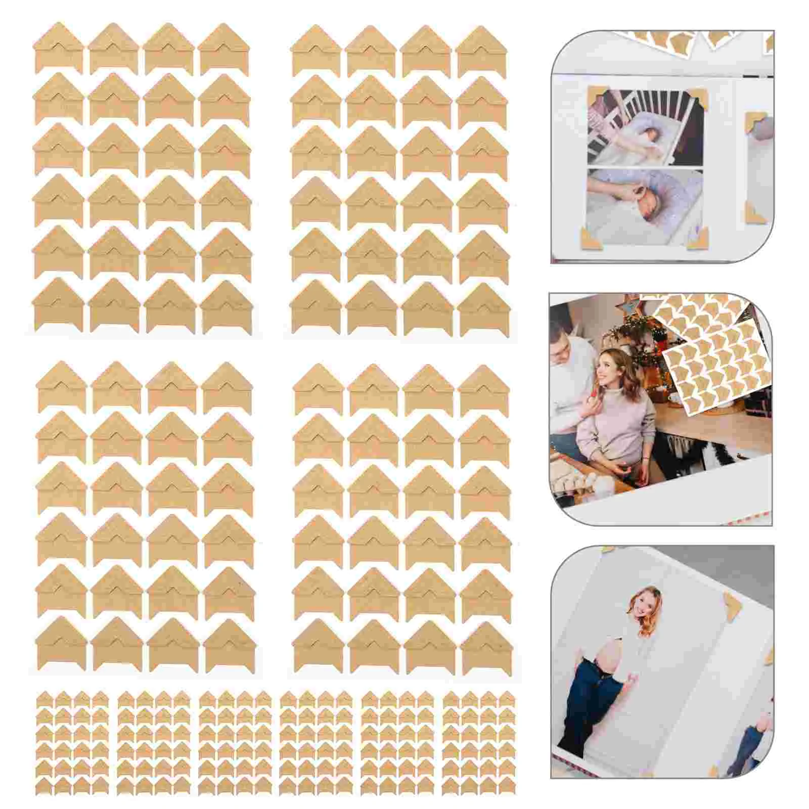 10 листов угловые наклейки для альбома фотоугловые самоклеящиеся картинки