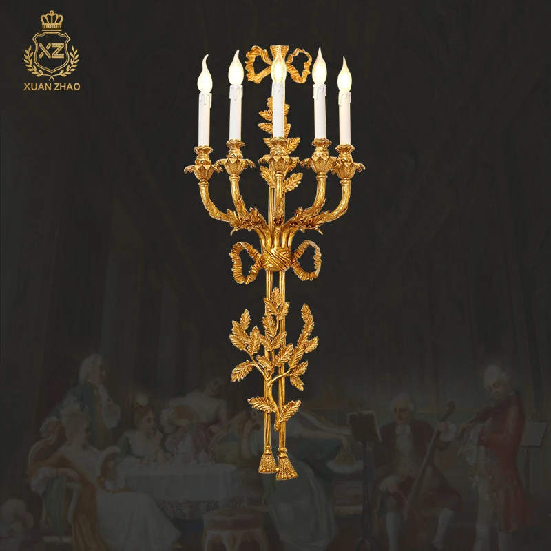 Французский ретро дизайн в форме свечи для спальни коридора антикварное