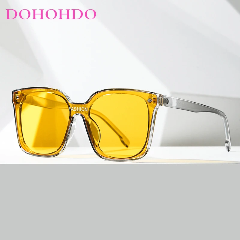 Солнцезащитные очки Квадратные для мужчин и женщин UV-400 Модные Винтажные темные