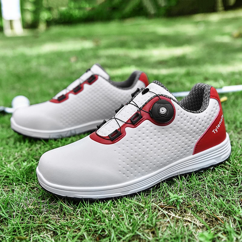 

Мужская обувь для гольфа, водонепроницаемая нескользящая обувь для гольфа, удобная уличная спортивная обувь для прогулок, женская спортивная обувь с шипами