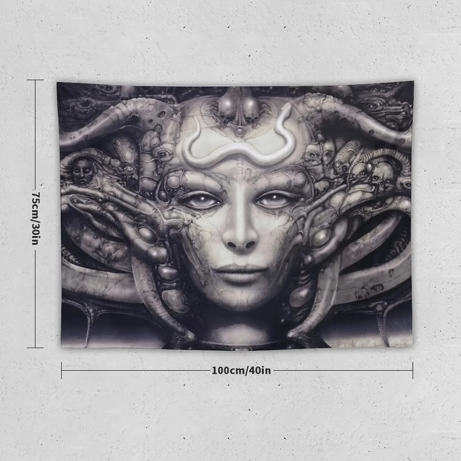 hans ruedi giger surrealism art Гобелен Гриб Забавный гобелен