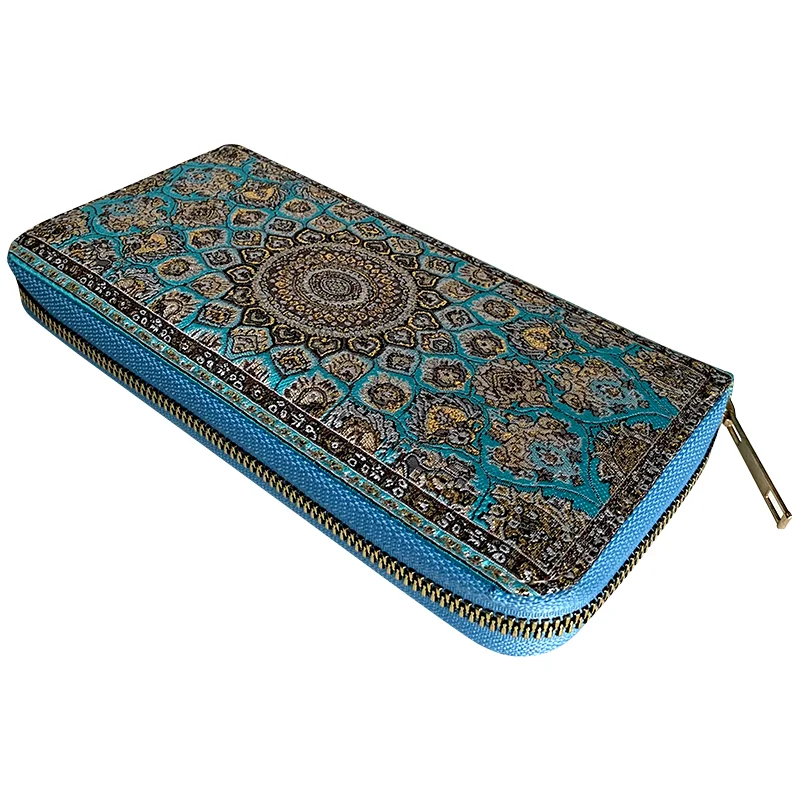 

Роскошный женский кошелек, Длинная модель сумочки, модная дамская сумочка с узором и аутентичным дизайном