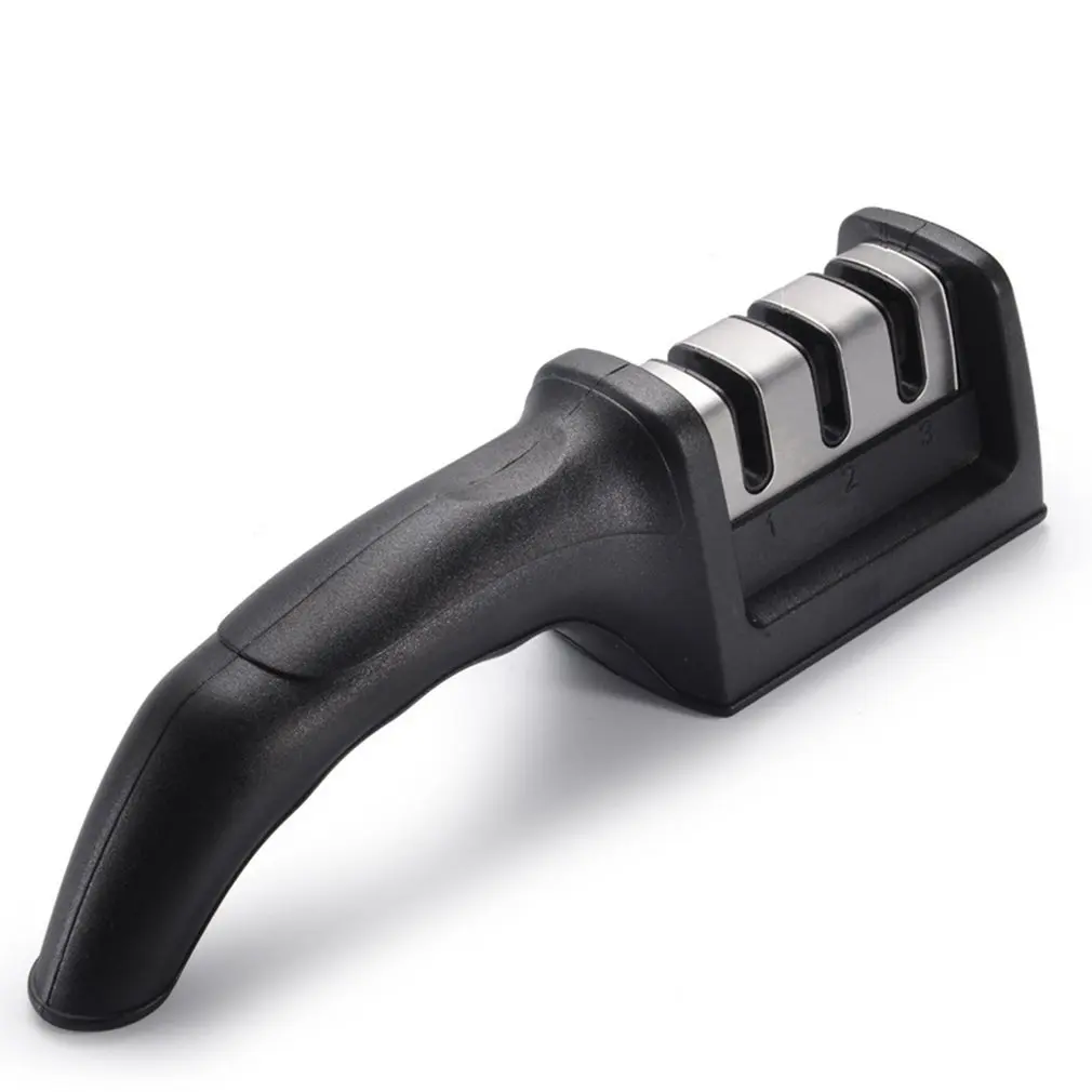 

Whetstone Household Quick Sharpener Knife Sharpening Stone Kitchen Knife Gadget Sharpener 3in1 Whetstone Manual Sharpener