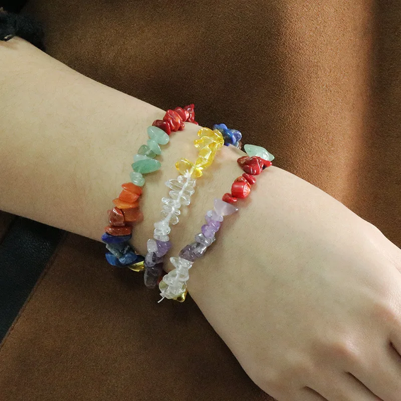 Оптовая продажа 10 шт./лот семь чакр нерегулярные галлетные бусины Рейки