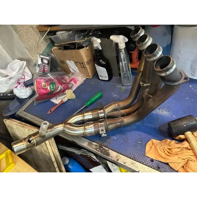 Подходит для Yamaha R6 YZF 2006-2019 глушитель Y средняя труба звено мотоцикла система