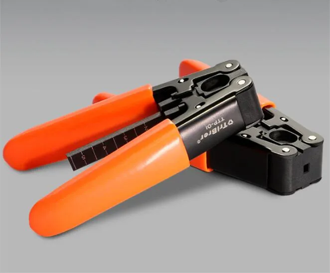 TriBrer TTP-01 Leather cable stripper pliers fiber stripping fiber optic cold picking tool for 2mm/3mm Indoor fiber