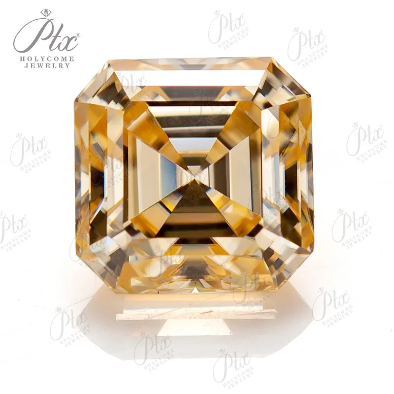 Несколько форм муассанит камень цвет шампанского круглая овальная груша вниз