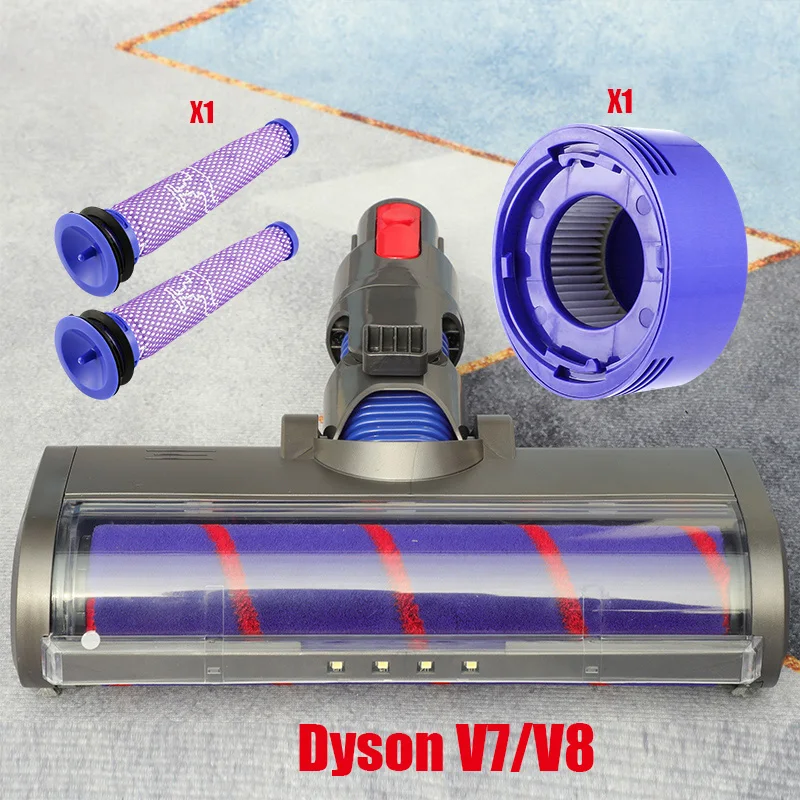 

Motorized Floor Brush Head kit For Dyson V7 V8 V10 V11 Sweeper Vacuum Cleaner Roller Head Floor Brush Replacement Accessories
