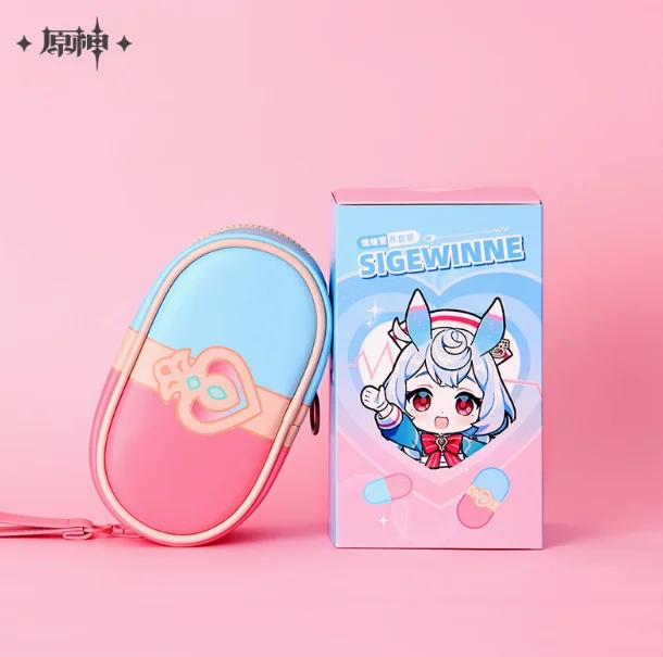 Аниме Genshin Impact Sigewinne значок наклейка сумка для ручек канцелярские принадлежности