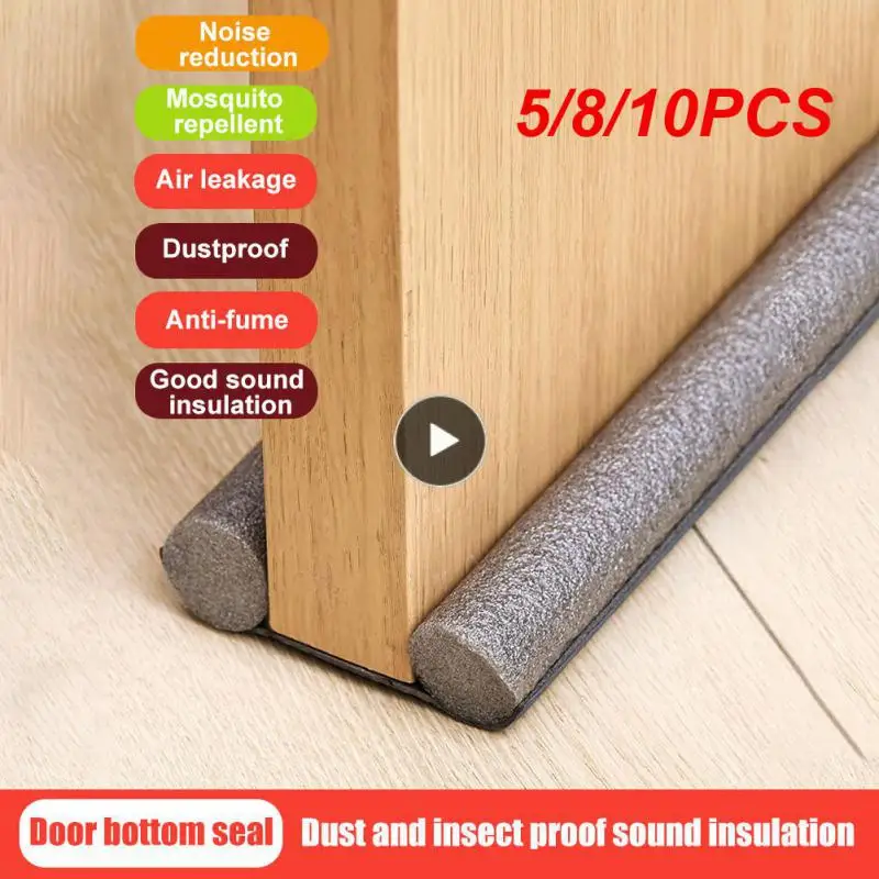 

5/8/10PCS Dustproof Soundproof Door Bottom Seal Strip 93*10*3cm Waterproof Seal Strip Dustproof Doorstop Draft Protector