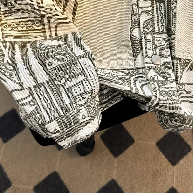 Винтажная джинсовая куртка в японском стиле для мужчин весна-осень модная