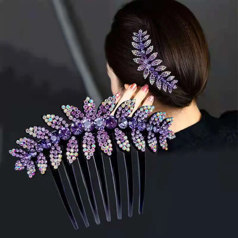 

Vintage Leaves For Girls Flower Ponytail Holder Hairpins Hair Clips Korean Barrettes Hair Claws Women Hair Comb