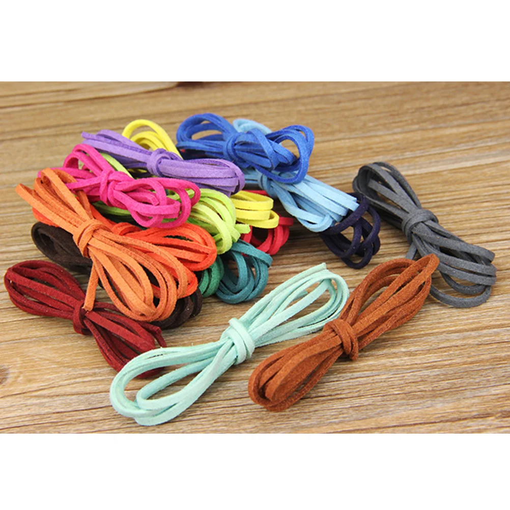 

30 Pcs 3mm Velvet Buckskin Rope Faux Cord Jewelry Making Thread Strap DIY Knitting