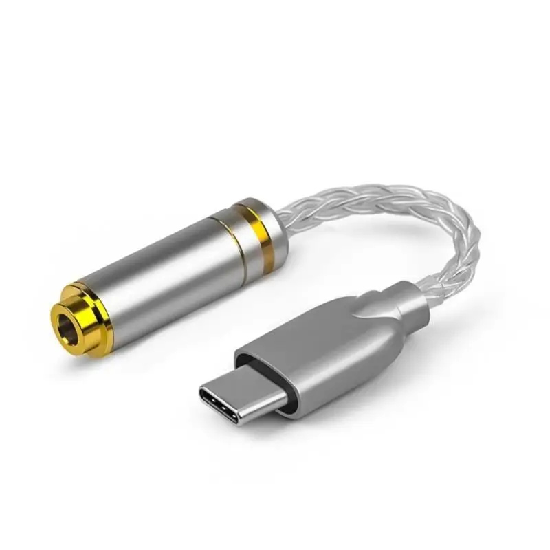 Фото 31BA USB C до 3,5 мм/2,5 мм/4,4 мм Звуковой адаптер Тип C Кабель-адаптер для наушников Звуковой адаптер с адаптером чипа ALC5686 №1