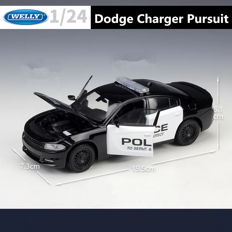 Модель автомобиля WELLY 1:24 2016 Dodge Charger из сплава