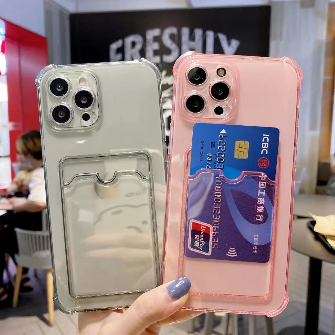 

luxury Phone Case For iPhone 11 12 13 case For iphone 11 Pro X XS Max XR 7 8 Plus SE Case Cover Soft Silicone Wallet Card Holder