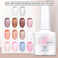 8ml long lasting firm multi color nail polish gel jelly series phototherapy nail gel colorful odorless nail gel nail glue