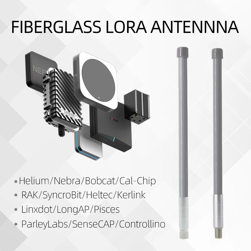 Helium Antenna Fiberglass 868MHz 915MHz LoRaWAN 6dbi Outdoor Waterproof FRP for HNT Hotspots Miner Bobcat Linxdot RAK Nebra Kerl
