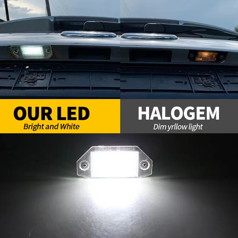 2 шт. 12 В светодиодный светильник номерного знака белые лампы обновление для Ford