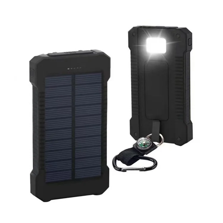 

2023New 200000mAh External Battery Solar Power Bank LEDSOS Flashlight FAST Charging Portable Waterproof for Smart Mobile Phone