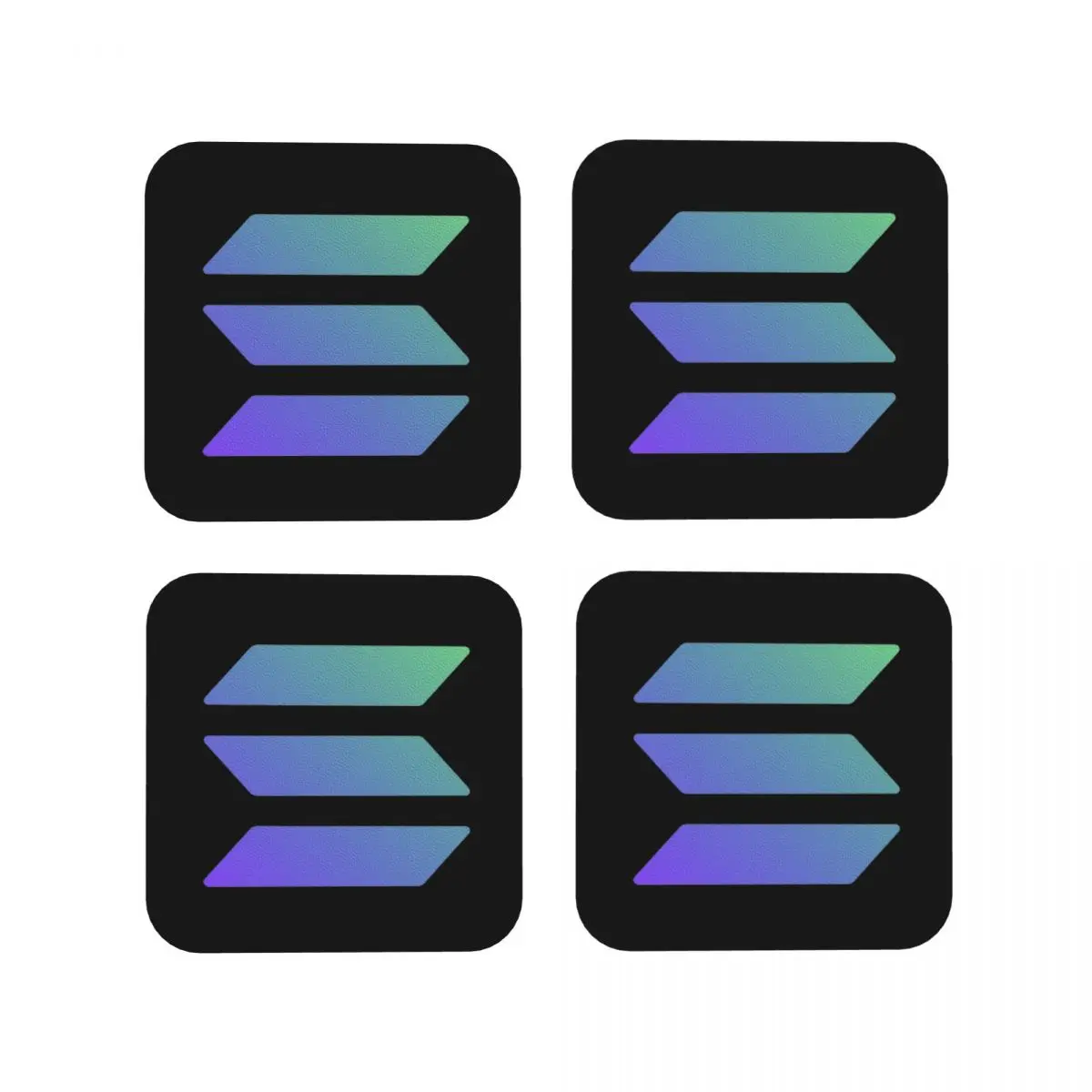 Solana Cryptocurrency - SOL Подставки Кухонные салфетки Изоляционные коврики для чашек