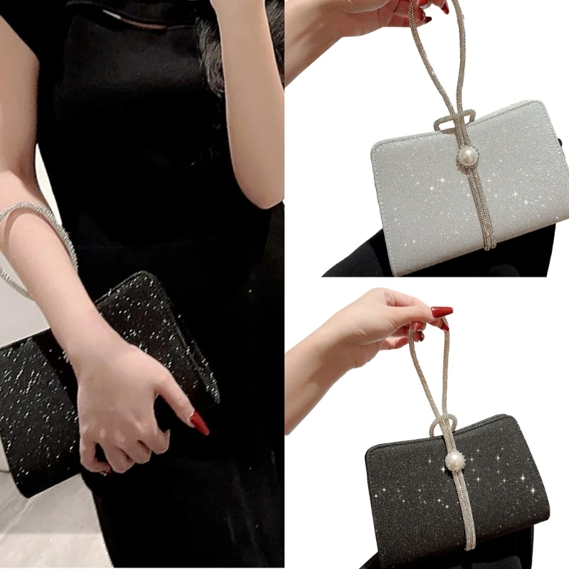 Вечерняя сумка Маленькая сумочка-клатч для женщин Женская сверкающая вечерняя