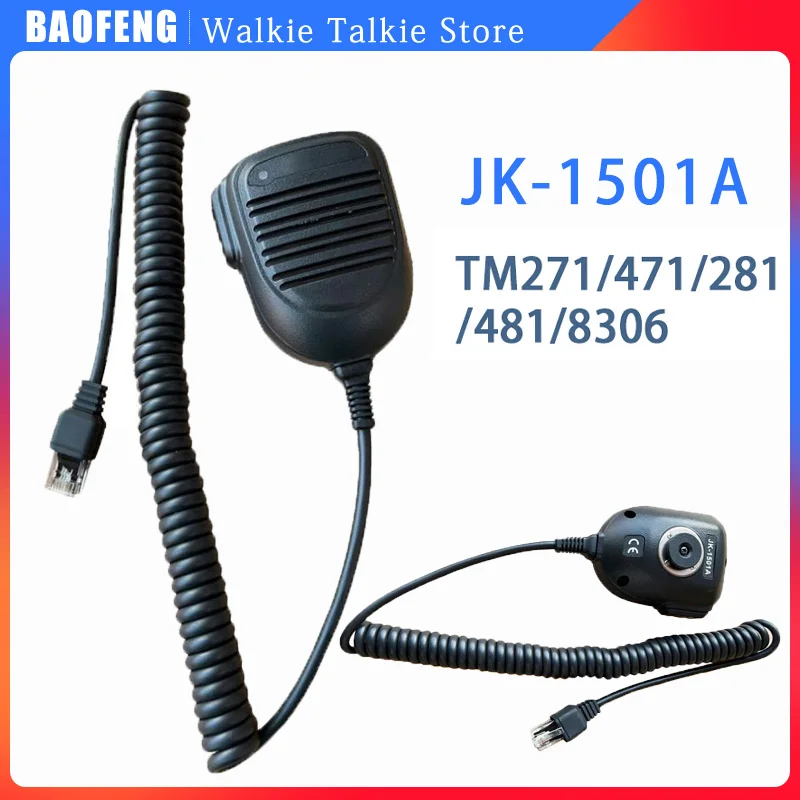 

NEW JK-1501A Earphone Microphone Walkie Talkie Car-Station Microphone Accessories TM271/471/281/481/8306 Two Way CB Radio