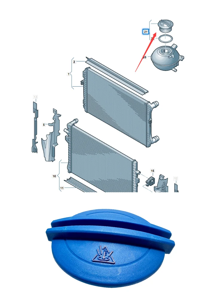 1 шт. OEM резервуар для охлаждающей жидкости крышка бутылки GOLF MK6 GTI JETTA 5 TIGUAN PASSAT CC 3B0