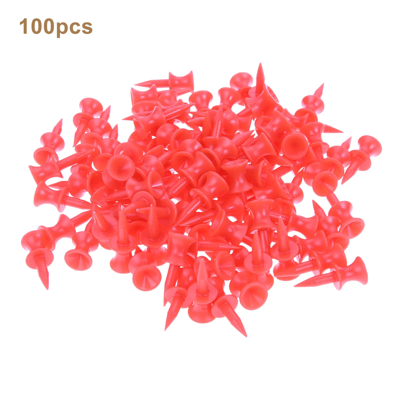 

100PCS/ LOT 31mm 1.2 inch Golf Tee Golf Ball Training Tees Plastic Castle Step Grad Golf Tees Bulk Red Golf Accessories