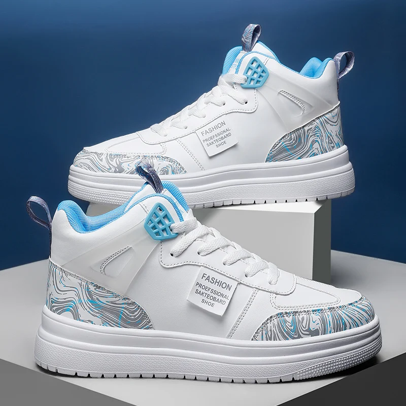 Street Style Hip-hop Dance Board Shoes Leather Fashion Kids Sports Shoes