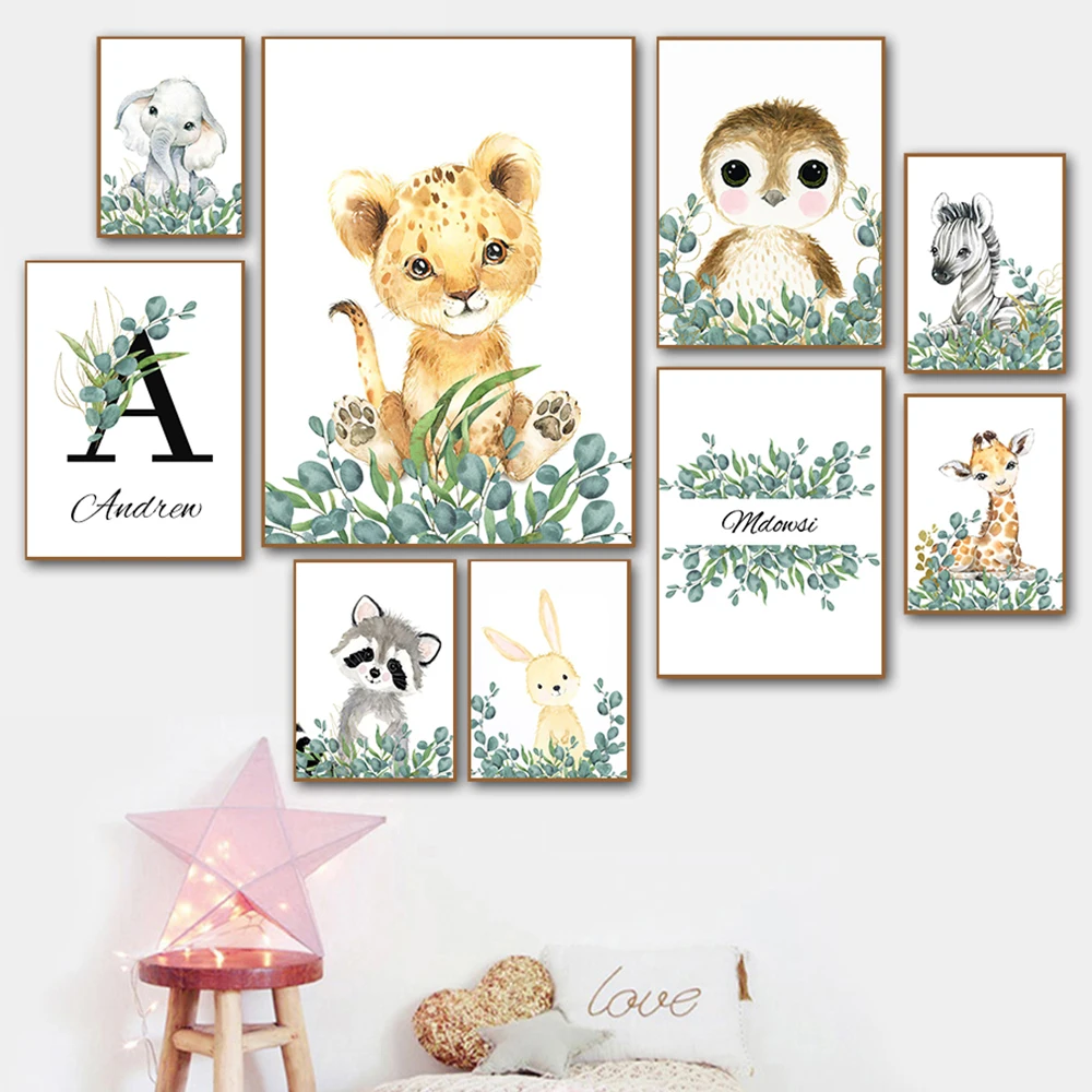 Детская Настенная картина с изображением Льва на заказ настенные картины в