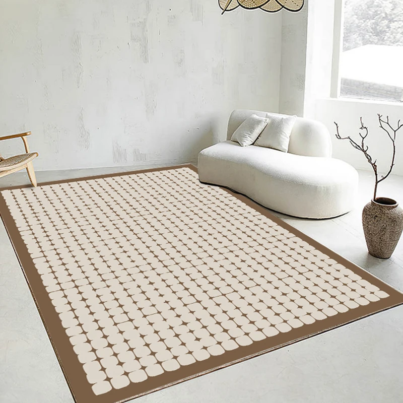

Японский коврик в стиле ваби-Саби для гостиной, современный простой декоративный ковер для спальни, диваны, кофейные столики, бархатные ковры с кристаллами