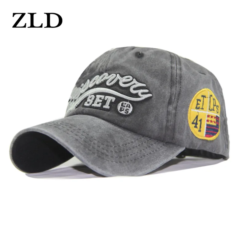 

ZLD Fashion Baseball Cap Men Women Letter Embroidered Hat Outdoor Visor Hat Sunshade Casual Distressed Snapback Trucker Hat
