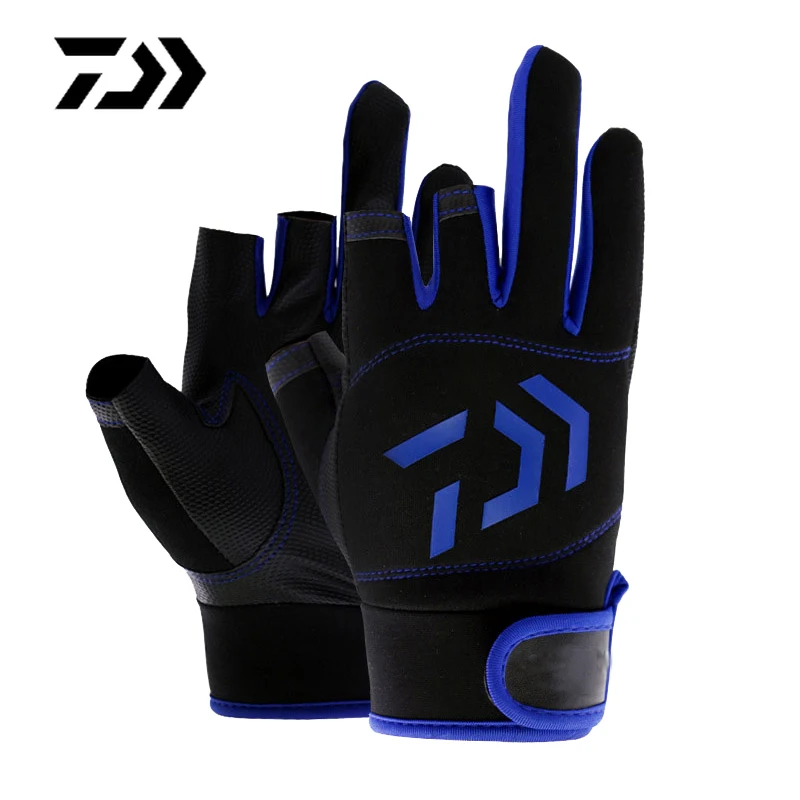 1 пара рыболовных перчаток три пальца защита для рыбалки на открытом воздухе