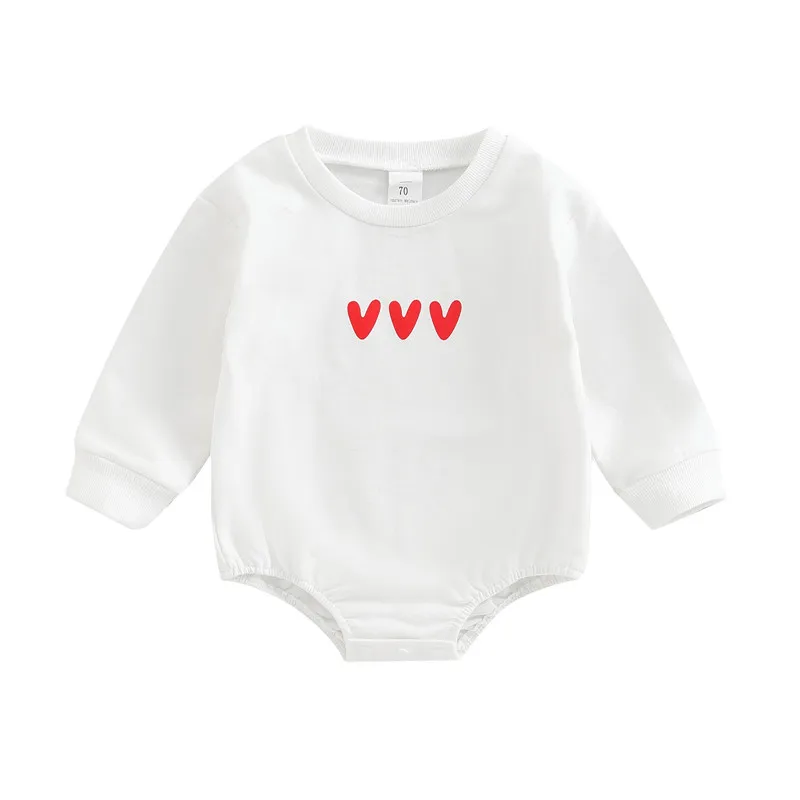 

Комбинезон для новорожденных Bbay с длинным рукавом и принтом в виде сердца для младенцев возрастом от 6 месяцев до 3 лет повседневные свободн...