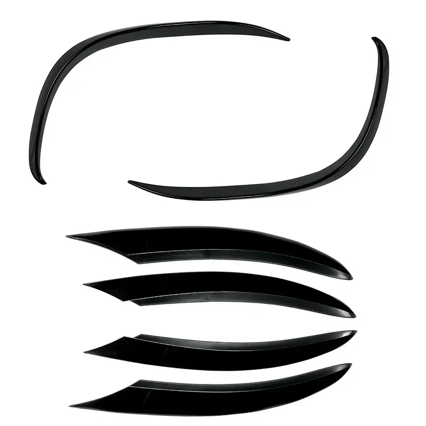 

Для Mercedes-Benz C-Class W205 FACELIFT C200 C260 2019-2023 Автомобильный передний бампер, ветровой нож, решетка, накладка, наклейка на противотуманную фару