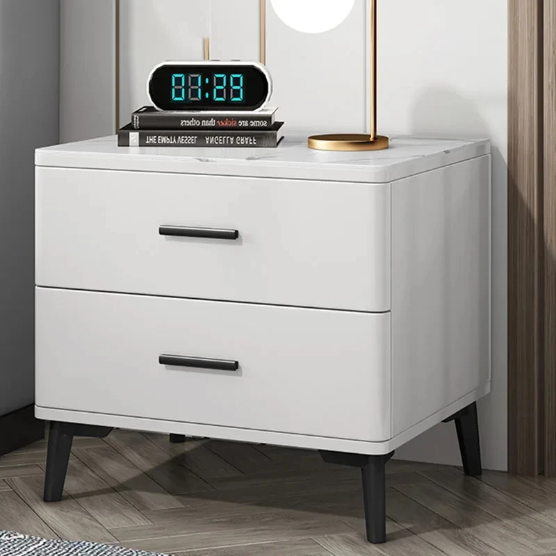 

Luxury Storage Nightstands White Miniature Maximalist Korean Nightstands Aesthetic European Armoires Chambre Miniature Furniture