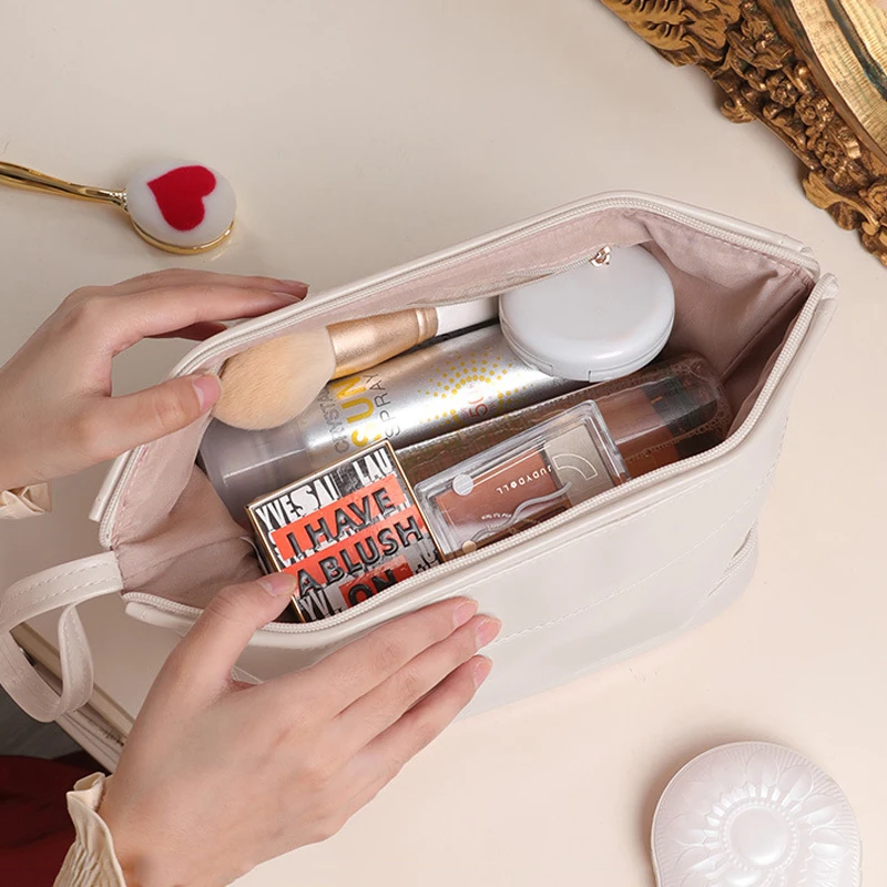 

Women's Cosmetic Makeup Bag Female Beauty Case Portable Fashion Travel Toiletry Washing Organizer Tote Accessory Supplies Stuff