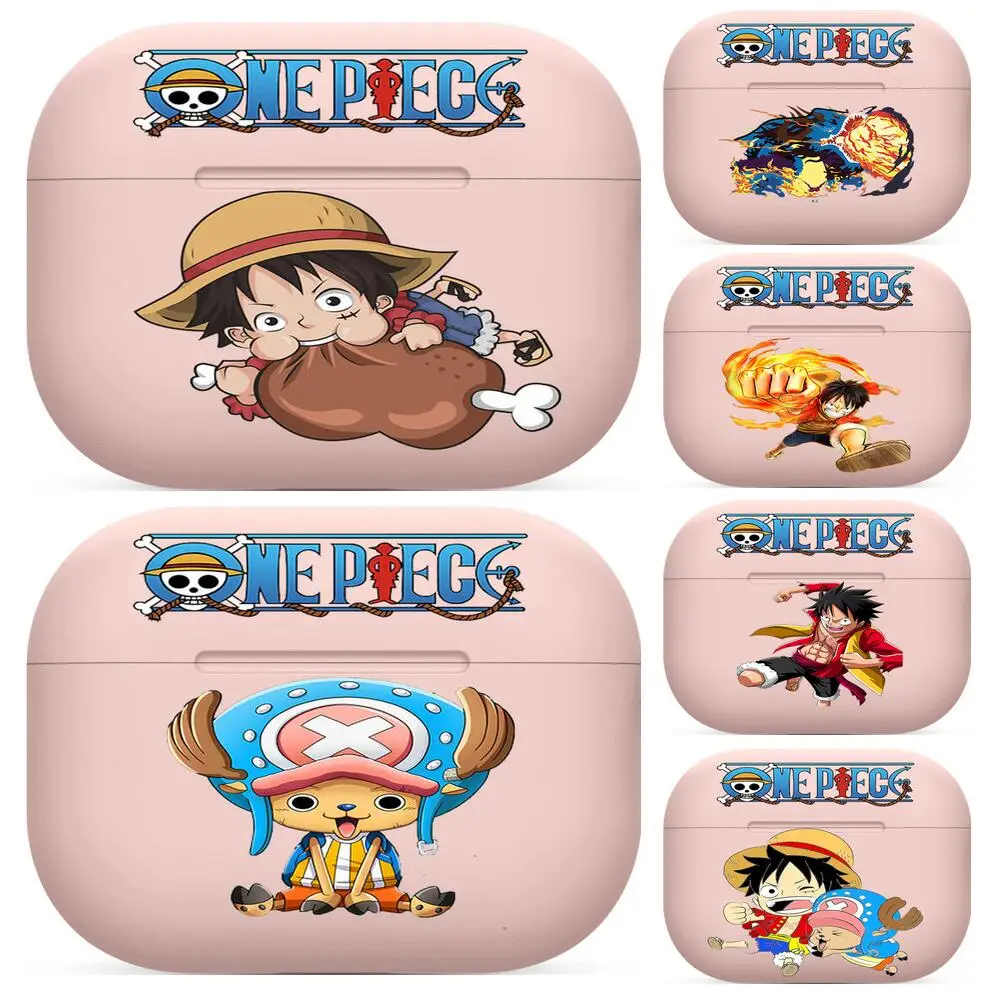 Anime L-Luffy Rubber Man For Airpods 1 2 pro case Protective Bluetooth Wireless Earphone Cover For Air Pods case air pod cases P