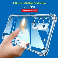 corner shocproof case for oppo realme c21 c21y c20 7 8 x7 pro a74 a93 a54 v11 a57 5g tpu clear cover ultra transparent cover
